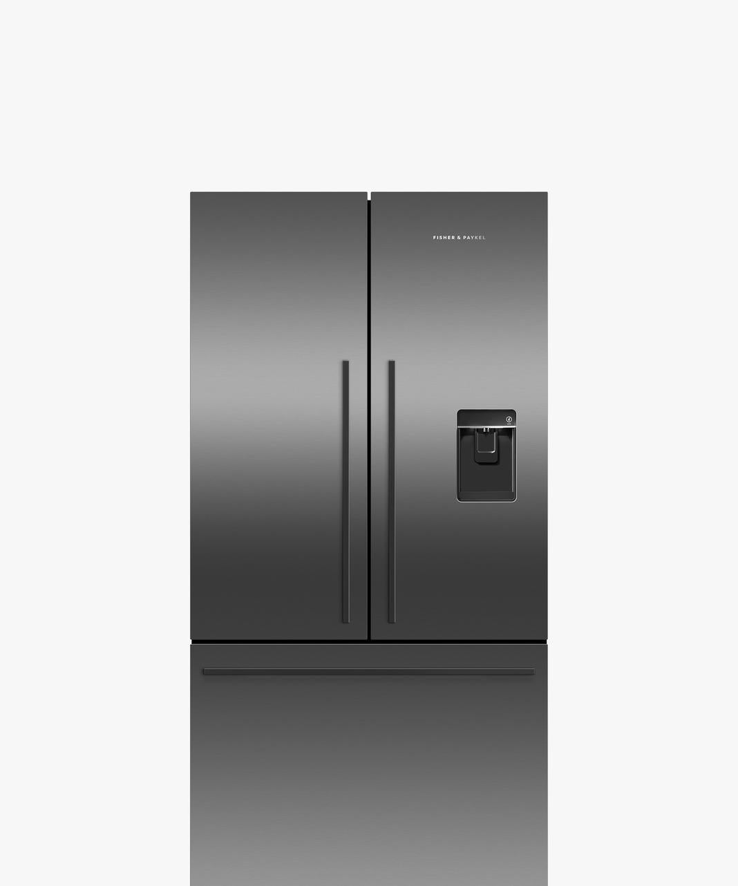 Fisher Paykel - 35.5 Inch 20.1 cu. ft French Door Refrigerator in Black Stainless - RF201ADUSB5
