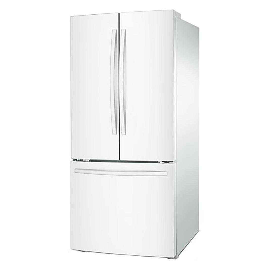 Samsung - 29.8 Inch 21.6 cu. ft French Door Refrigerator in White - RF220NCTAWW