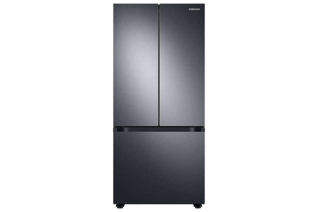 Samsung - 29.8 Inch 22.1 cu. ft French Door Refrigerator in Black Stainless - RF22A4111SG
