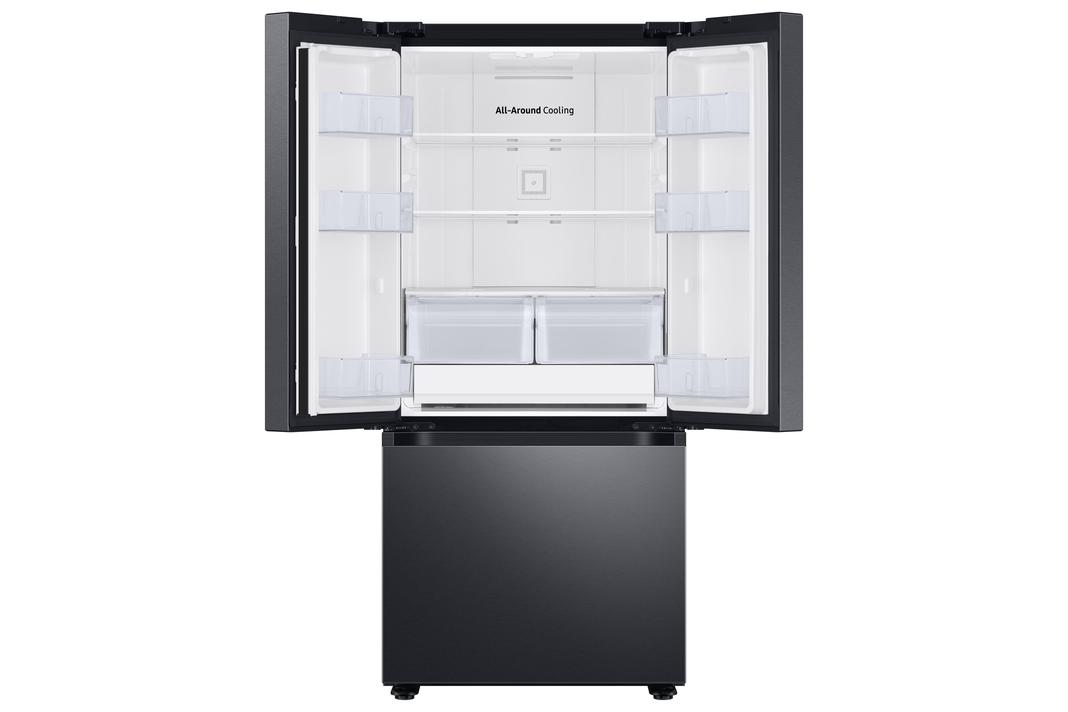 Samsung - 29.8 Inch 22.1 cu. ft French Door Refrigerator in Black Stainless - RF22A4111SG