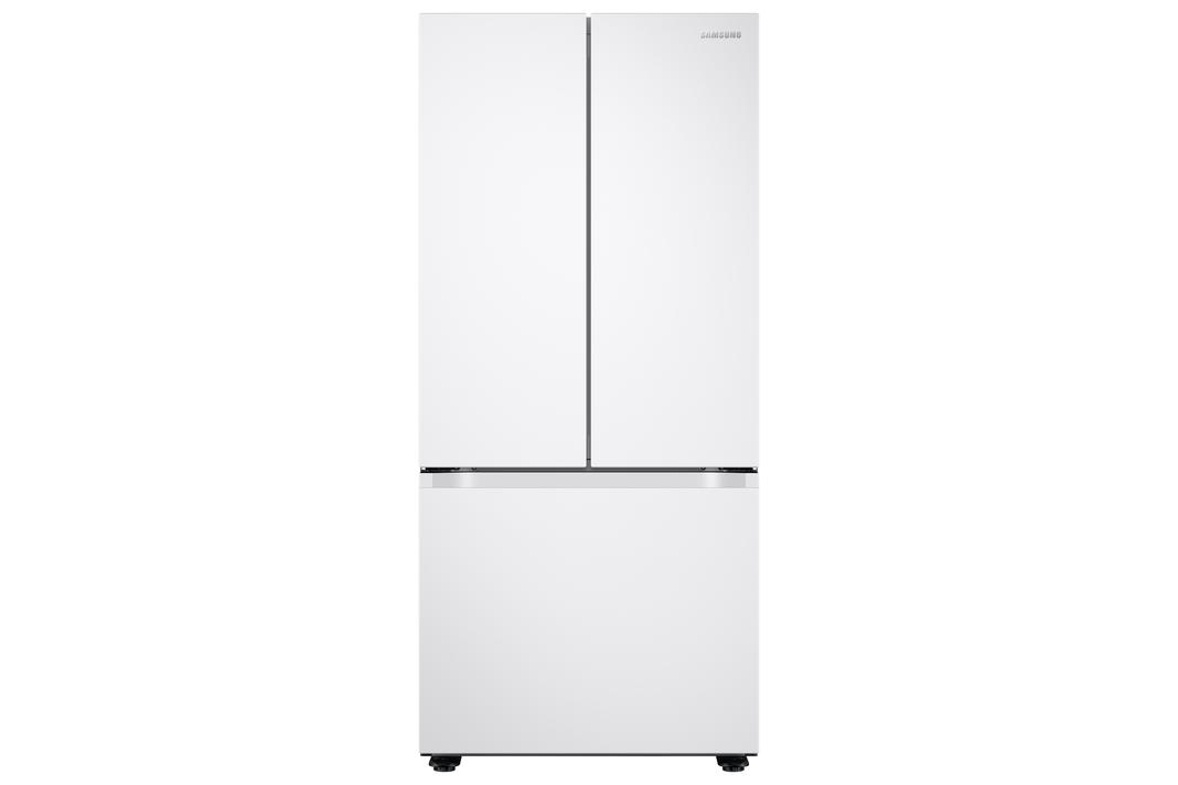 Samsung - 29.8 Inch 22.1 cu. ft French Door Refrigerator in White - RF22A4111WW