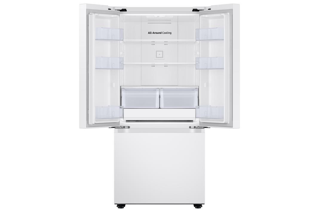 Samsung - 29.8 Inch 22.1 cu. ft French Door Refrigerator in White - RF22A4111WW