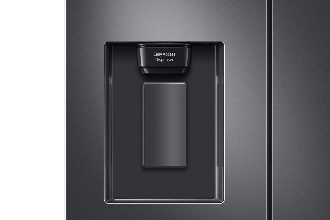 Samsung - 29.8 Inch 22 cu. ft French Door Refrigerator in Black Stainless - RF22A4221SG