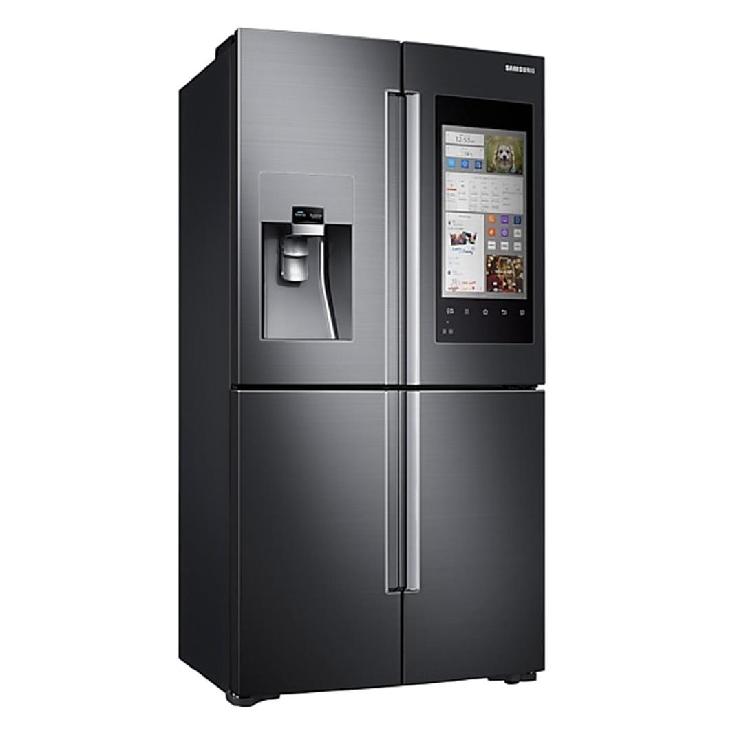 Samsung - 35.8 Inch 22 cu. ft French Door Refrigerator in Black Stainless - RF22M9581SG
