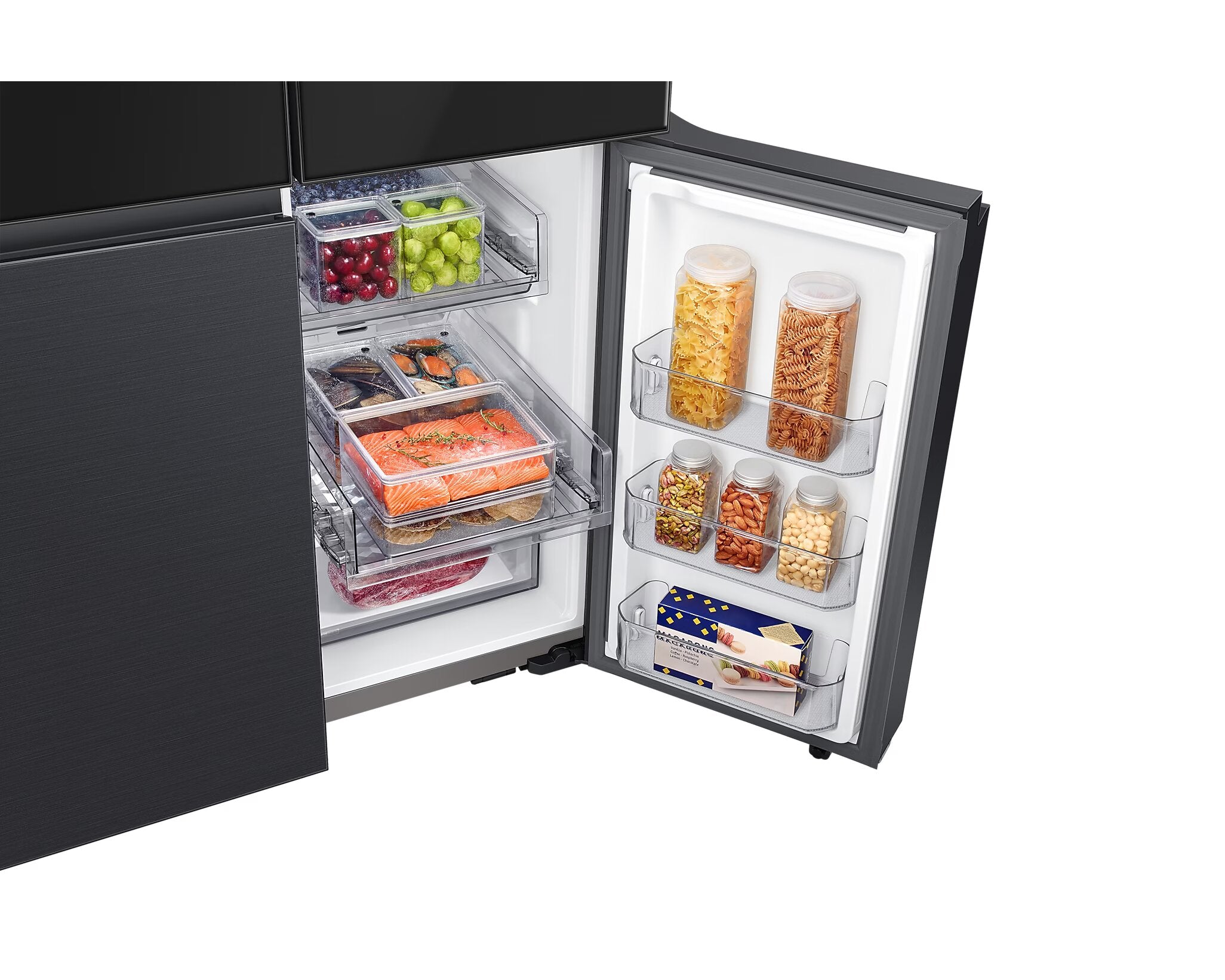 Samsung - 36 Inch 22.5 cu. ft French Door Refrigerator in Black Stainless - RF23CB99008MAC