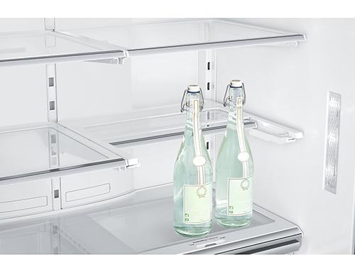 Samsung - 35.75 Inch 22.5 cu. ft French Door Refrigerator in Black Stainless - RF23J9011SG