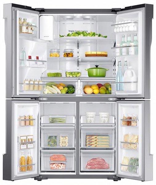Samsung - 35.75 Inch 22.5 cu. ft French Door Refrigerator in Stainless - RF23J9011SR
