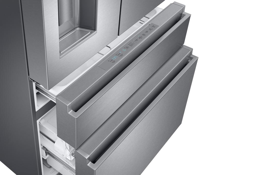 Samsung - 35.8 Inch 22.6 cu. ft French Door Refrigerator in Stainless - RF23M8070SR