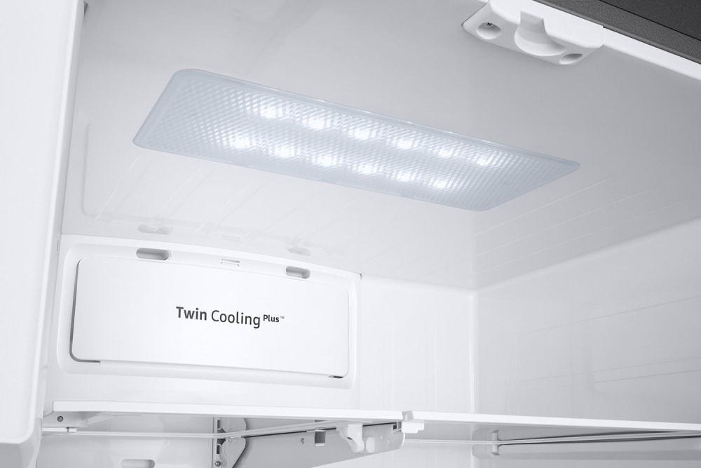 Samsung - 35.8 Inch 22.6 cu. ft French Door Refrigerator in Black Stainless - RF23R6201SG