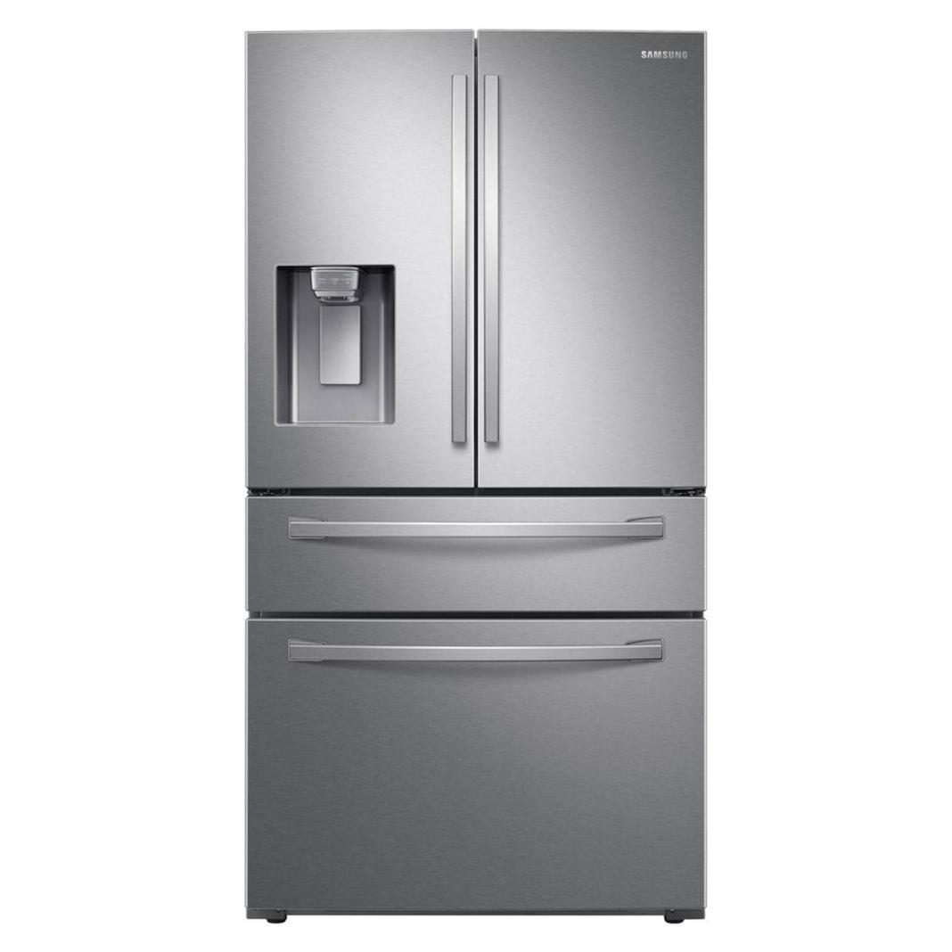 Samsung - 35.8 Inch 22.6 cu. ft French Door Refrigerator in Stainless - RF24R7201SR