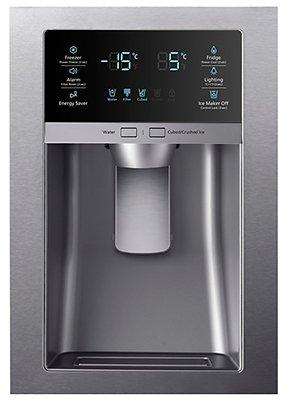 Samsung - 32.75 Inch 24.7 cu. ft French Door Refrigerator in Stainless - RF25HMEDBSR