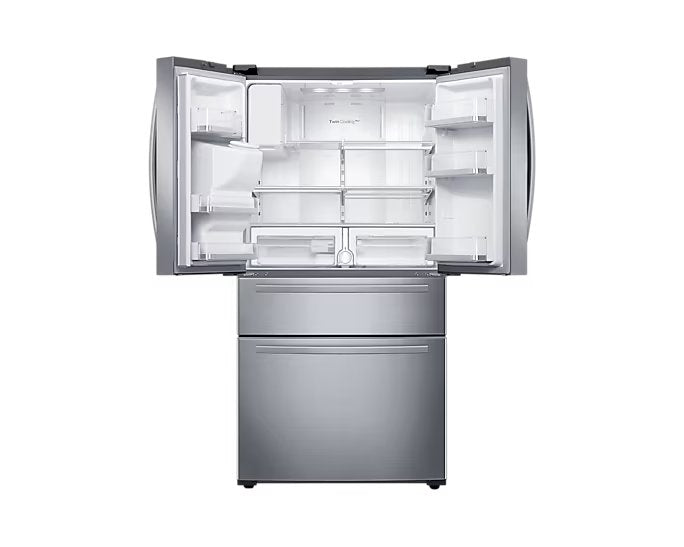 Samsung - 32.75 Inch 24.7 cu. ft 4-Door French Door Refrigerator in Stainless - RF25HMIDBSR