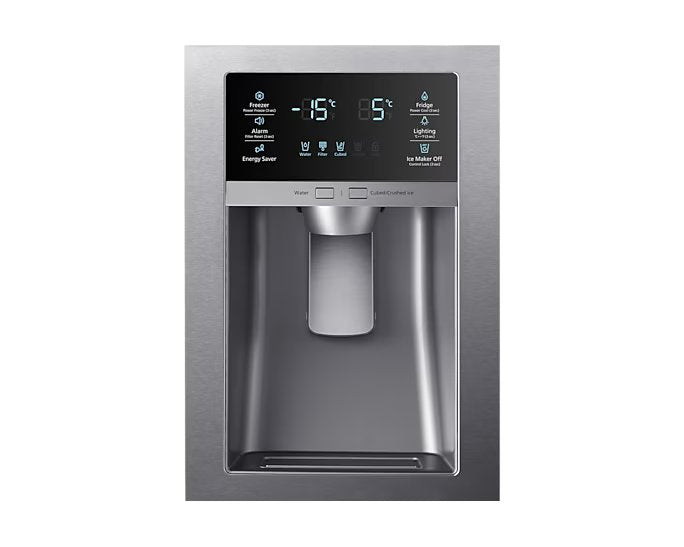 Samsung - 32.75 Inch 24.7 cu. ft 4-Door French Door Refrigerator in Stainless - RF25HMIDBSR