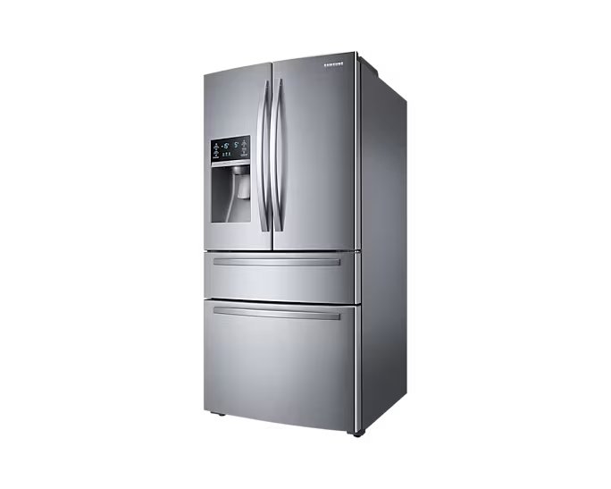 Samsung - 32.75 Inch 24.7 cu. ft 4-Door French Door Refrigerator in Stainless - RF25HMIDBSR