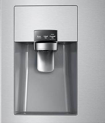 Samsung - 35.75 Inch 24.2 cu. ft French Door Refrigerator in Stainless - RF265BEAESR