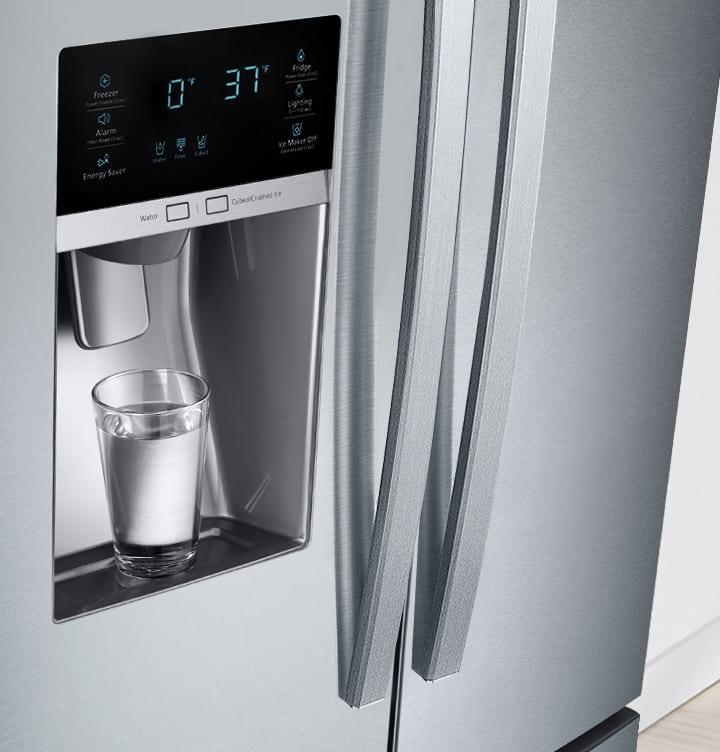 Samsung - 32.8 Inch 25.5 cu. ft French Door Refrigerator in Stainless - RF26J7510SR