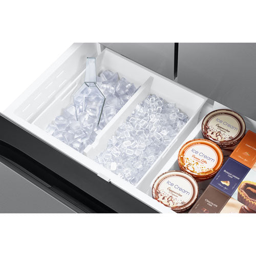 Samsung - 35.75 Inch 26.5 cu. ft French Door Refrigerator in Stainless - RF27CG5100SRAA