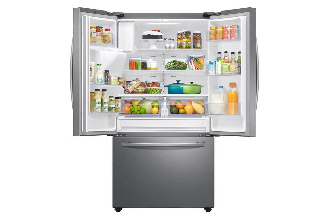 Samsung - 35.8 Inch 26.5 cu. ft French Door Refrigerator in Stainless - RF27T5501SR