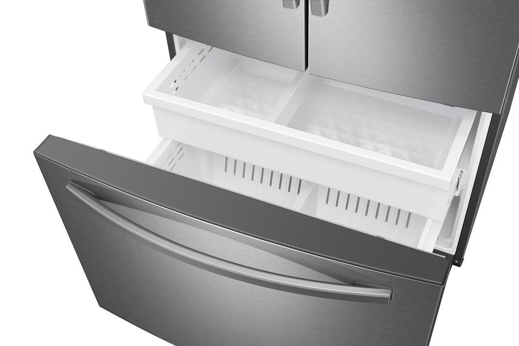 Samsung - 35.8 Inch 26.5 cu. ft French Door Refrigerator in Stainless - RF27T5501SR