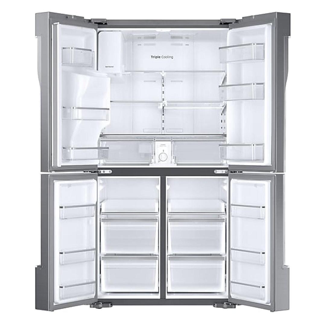 Samsung - 35.8 Inch 28.1 cu. ft French Door Refrigerator in Stainless - RF28K9070SR