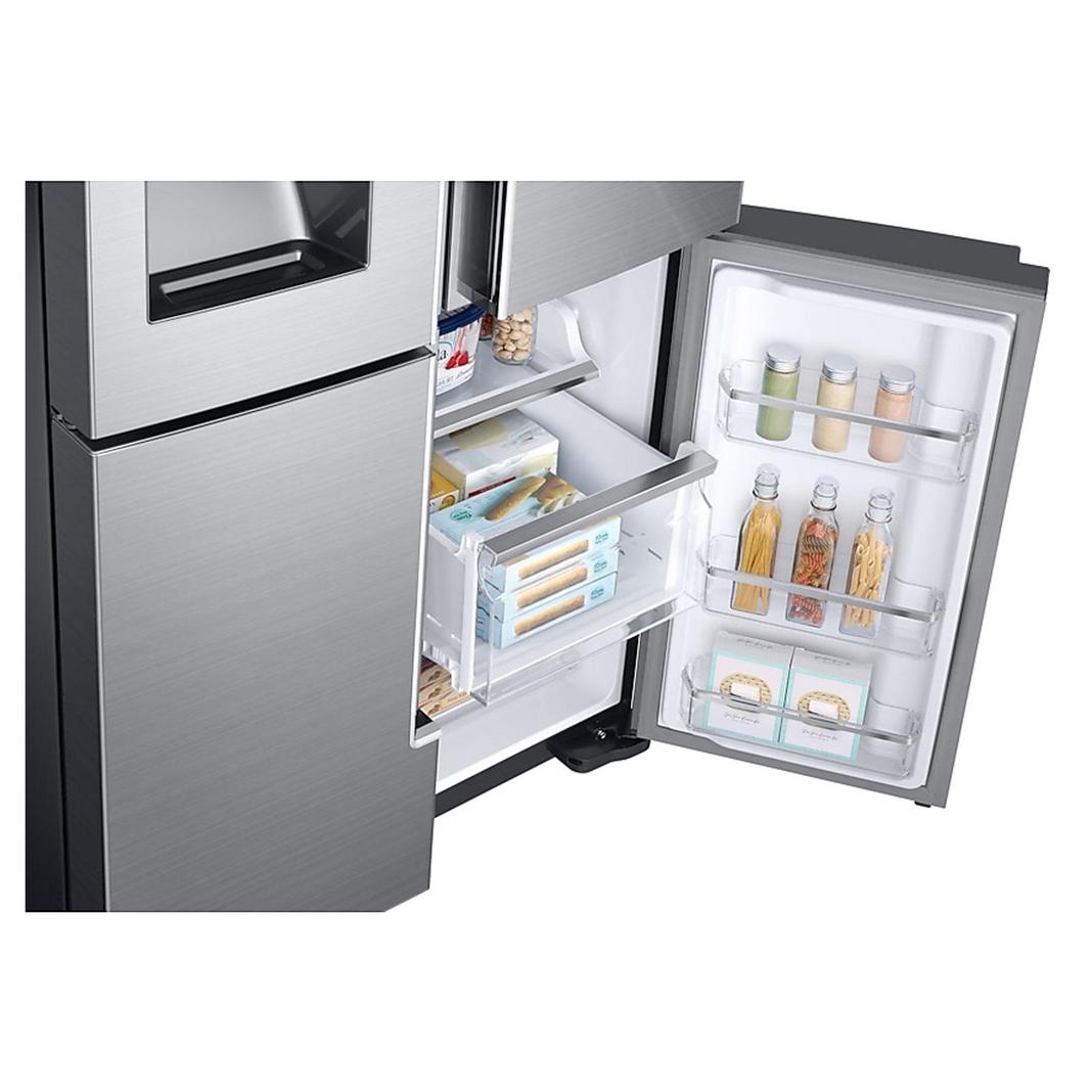 Samsung - 35.8 Inch 28.1 cu. ft French Door Refrigerator in Stainless - RF28K9070SR