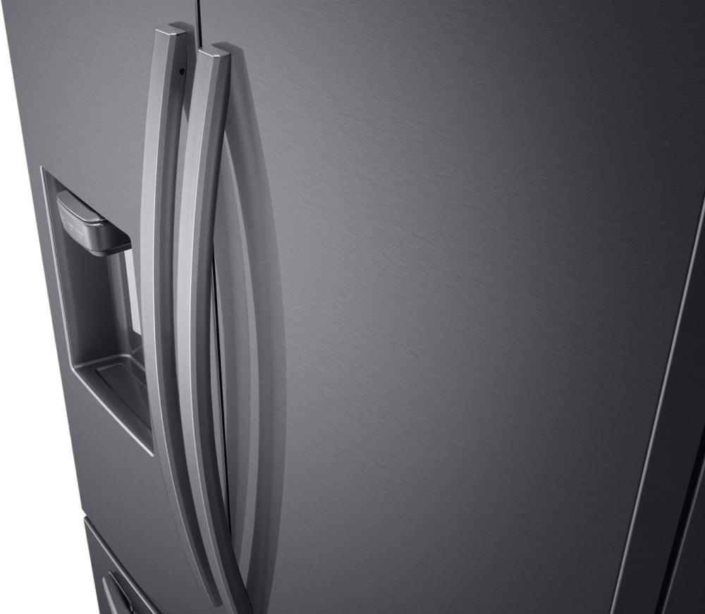 Samsung - 35.8 Inch 28 cu. ft French Door Refrigerator in Black Stainless - RF28R6201SG