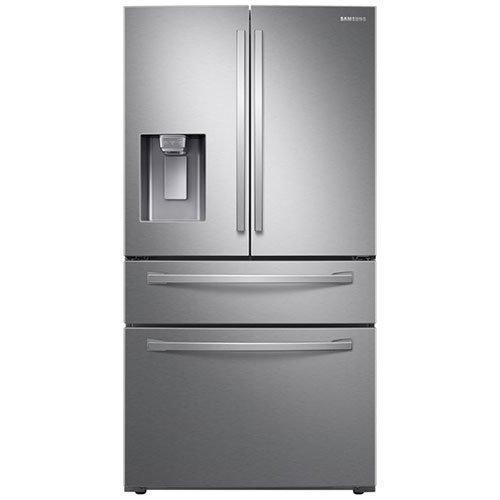 Samsung - 35.75 Inch 28 cu. ft French Door Refrigerator in Stainless - RF28R7201SR
