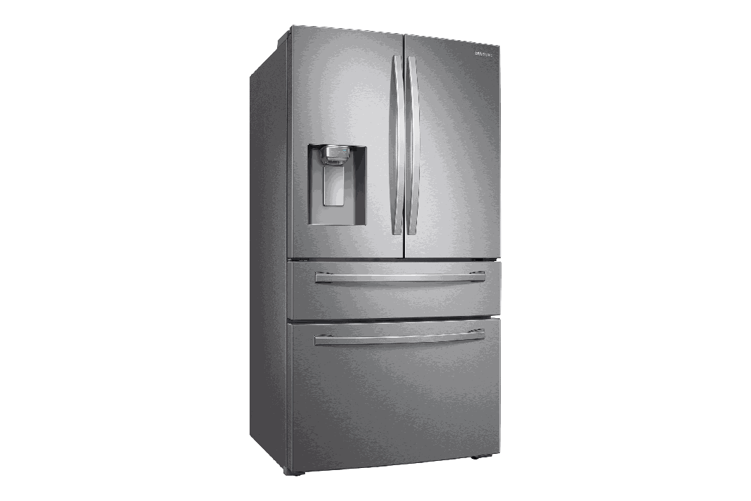 Samsung - 35.75 Inch 28 cu. ft French Door Refrigerator in Stainless - RF28R7201SR