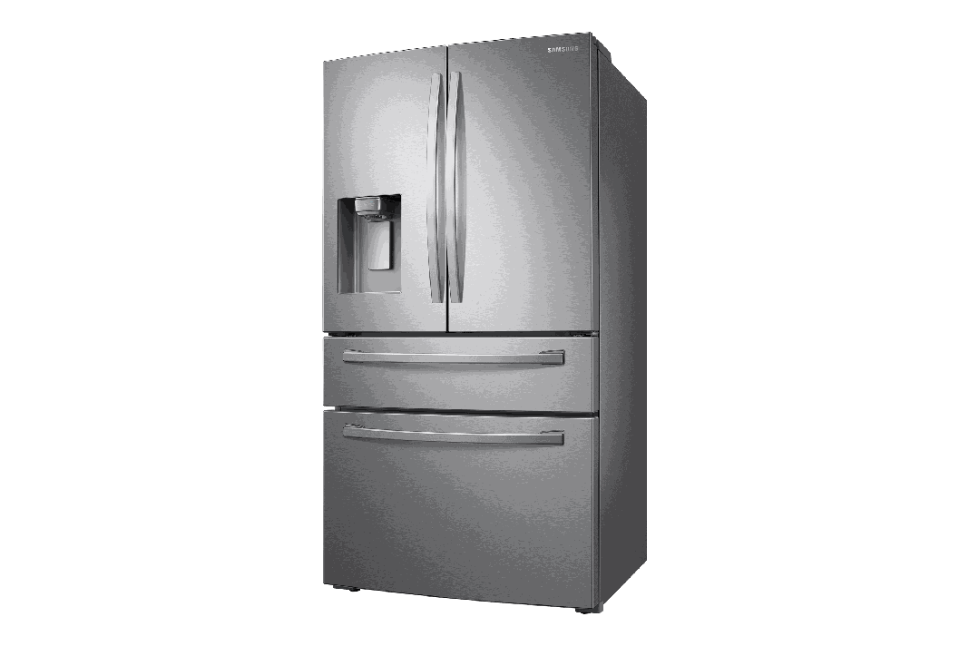 Samsung - 35.75 Inch 28 cu. ft French Door Refrigerator in Stainless - RF28R7201SR