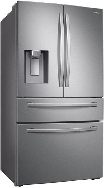 Samsung - 35.75 Inch 28 cu. ft French Door Refrigerator in Stainless - RF28R7201SR
