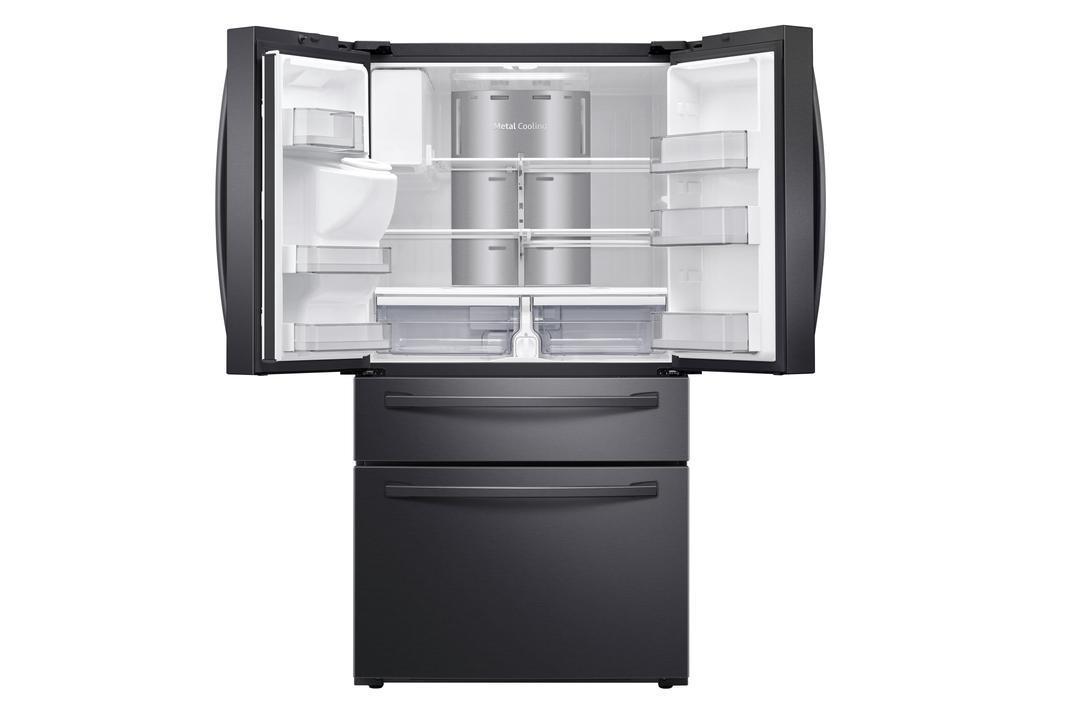 Samsung - 35.8 Inch 27.7 cu. ft French Door Refrigerator in Stainless - RF28R7551SG