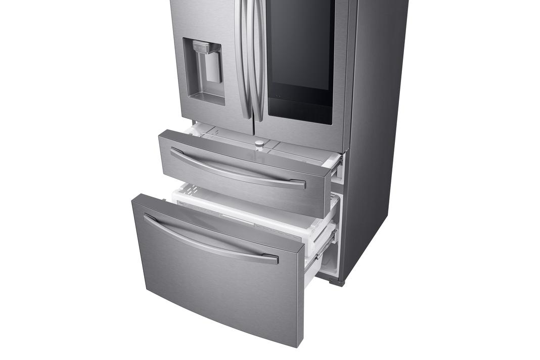 Samsung - 35.8 Inch 27.7 cu. ft French Door Refrigerator in Stainless - RF28R7551SR