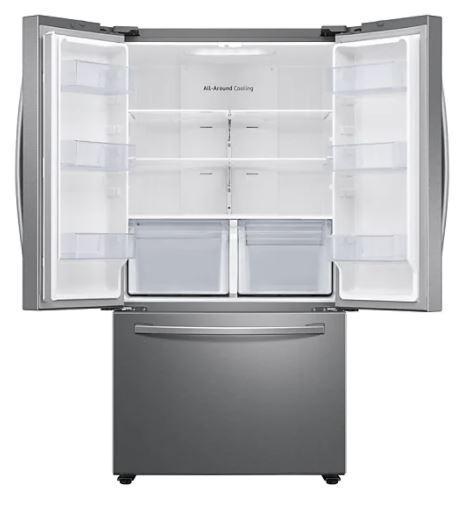Samsung - 35.8 Inch 28.2 cu. ft French Door Refrigerator in Stainless - RF28T5A01SR