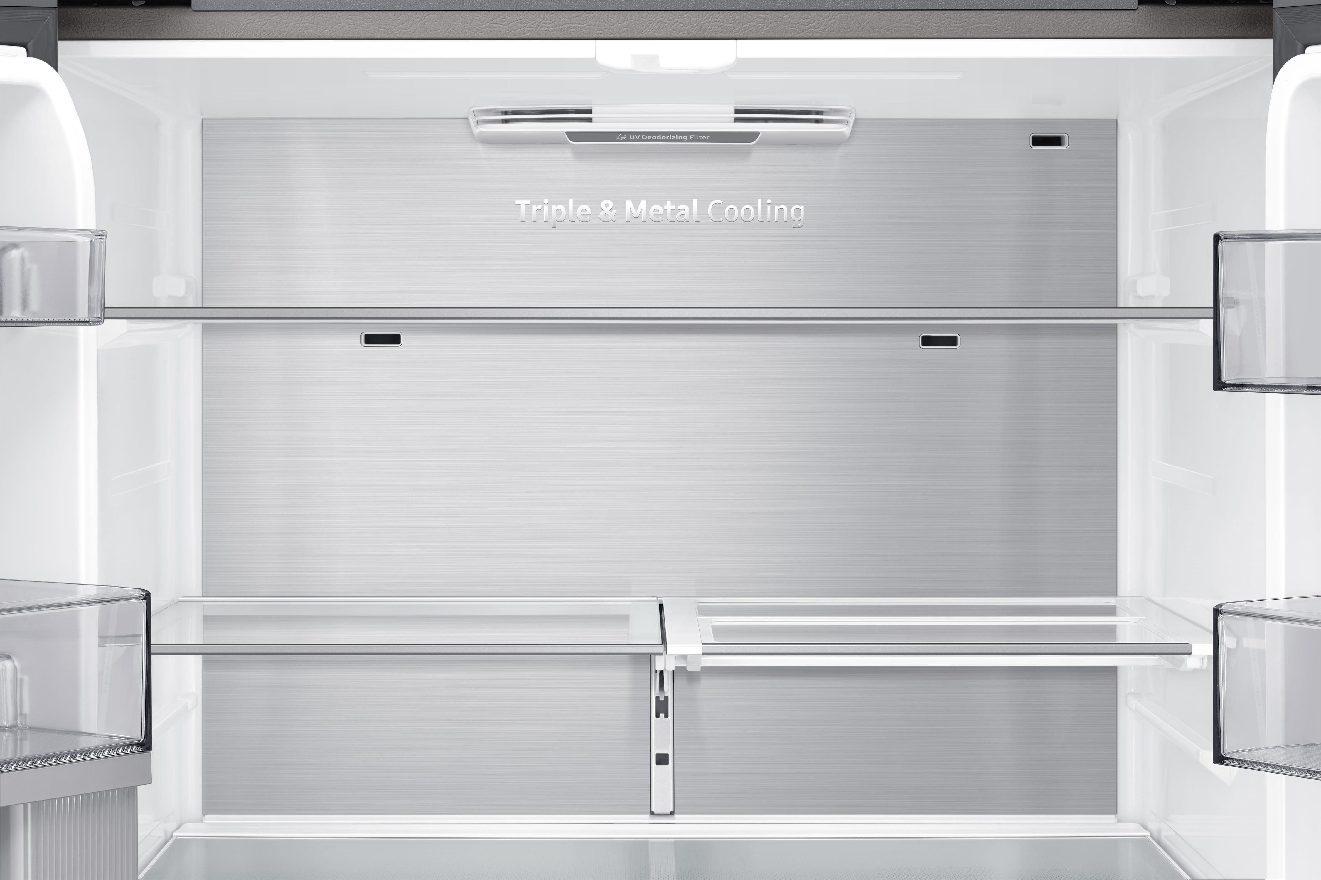 Samsung - 35.875 Inch 29 cu. ft 4-Door French Door Refrigerator in Stainless - RF29A9671SR