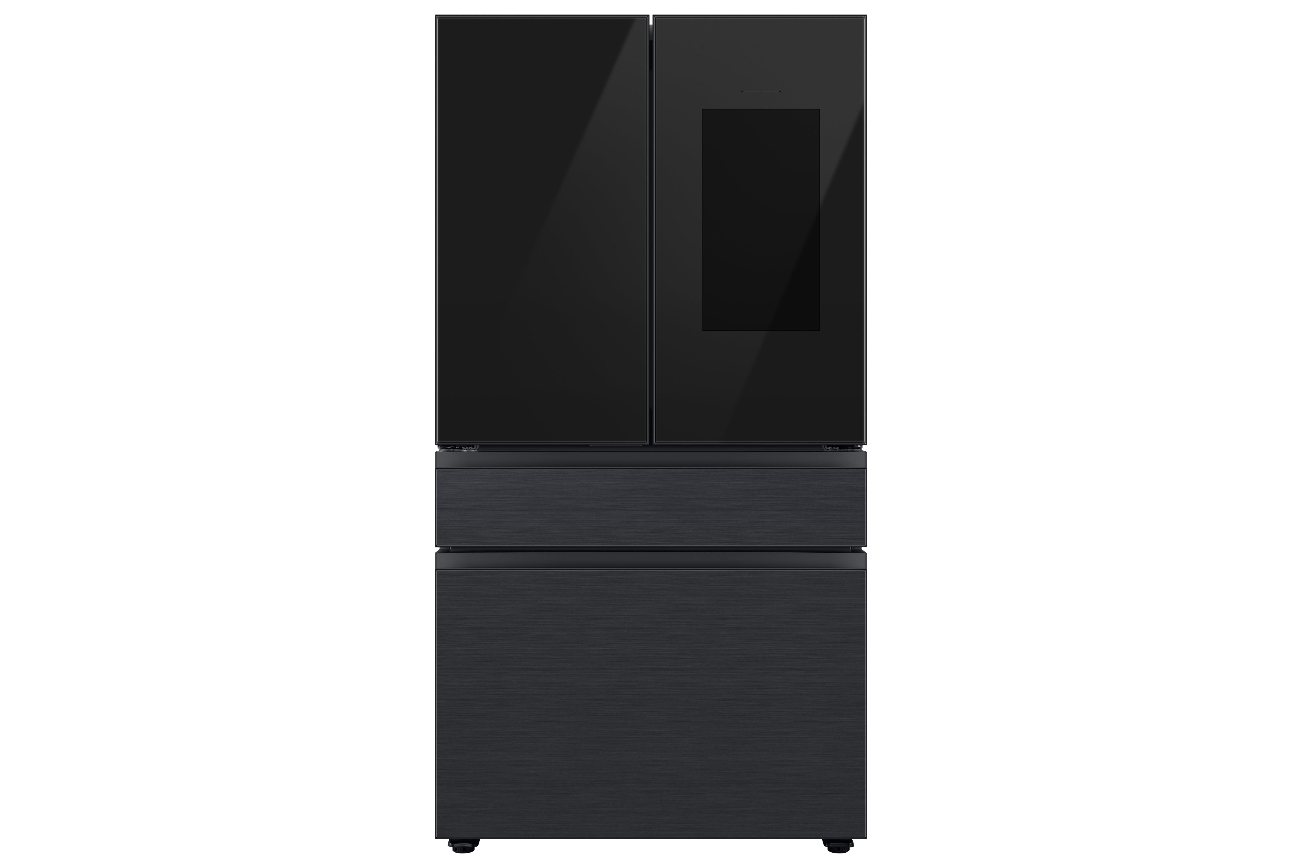 Samsung - Bespoke 35.75 Inch 28.6 cu. ft French Door Refrigerator in Black Stainless - RF29BB89008MAC