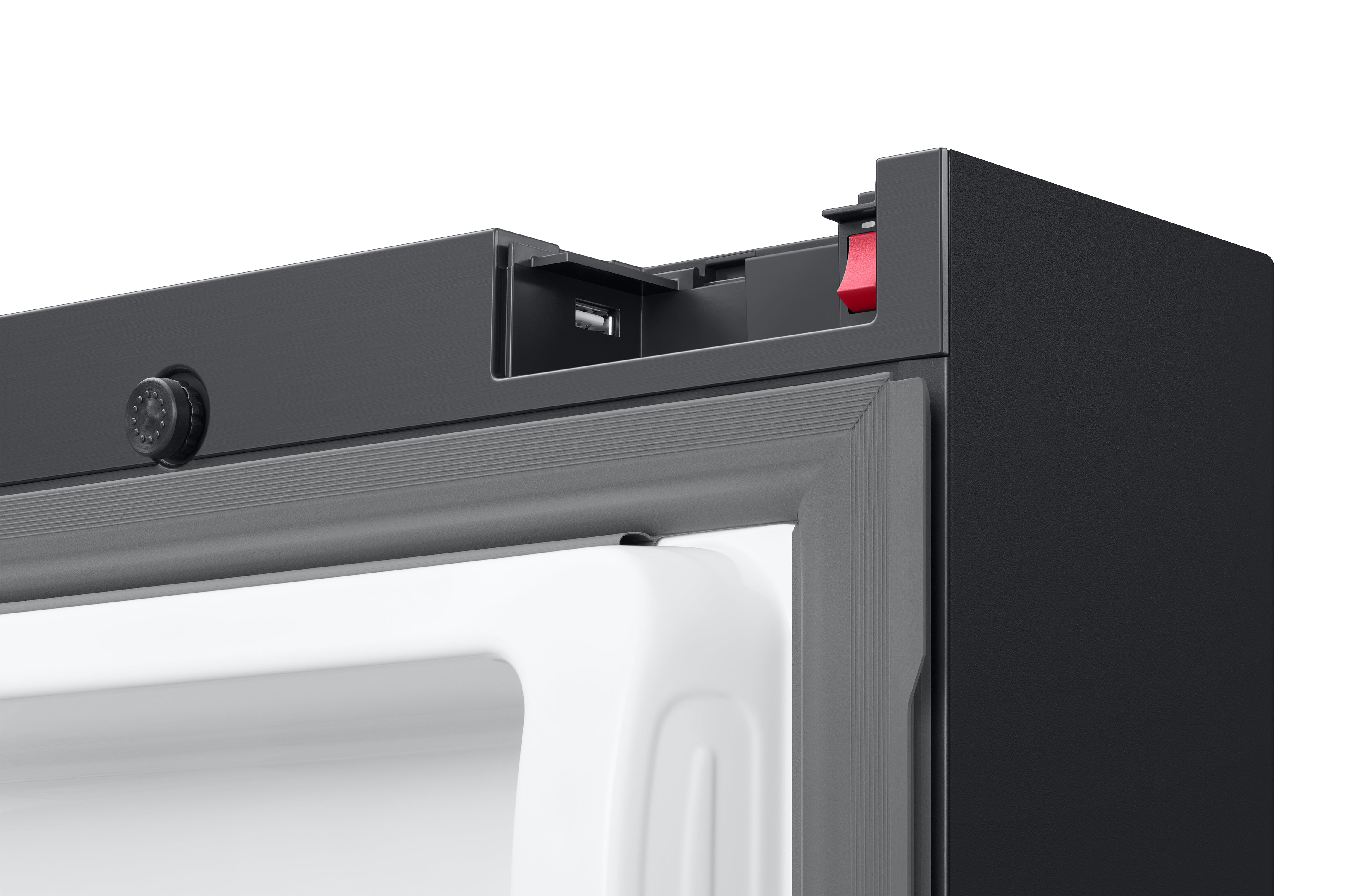 Samsung - Bespoke 35.8 Inch 28.6 cu. ft French Door Refrigerator in Black Stainless - RF29BB8900ACAC