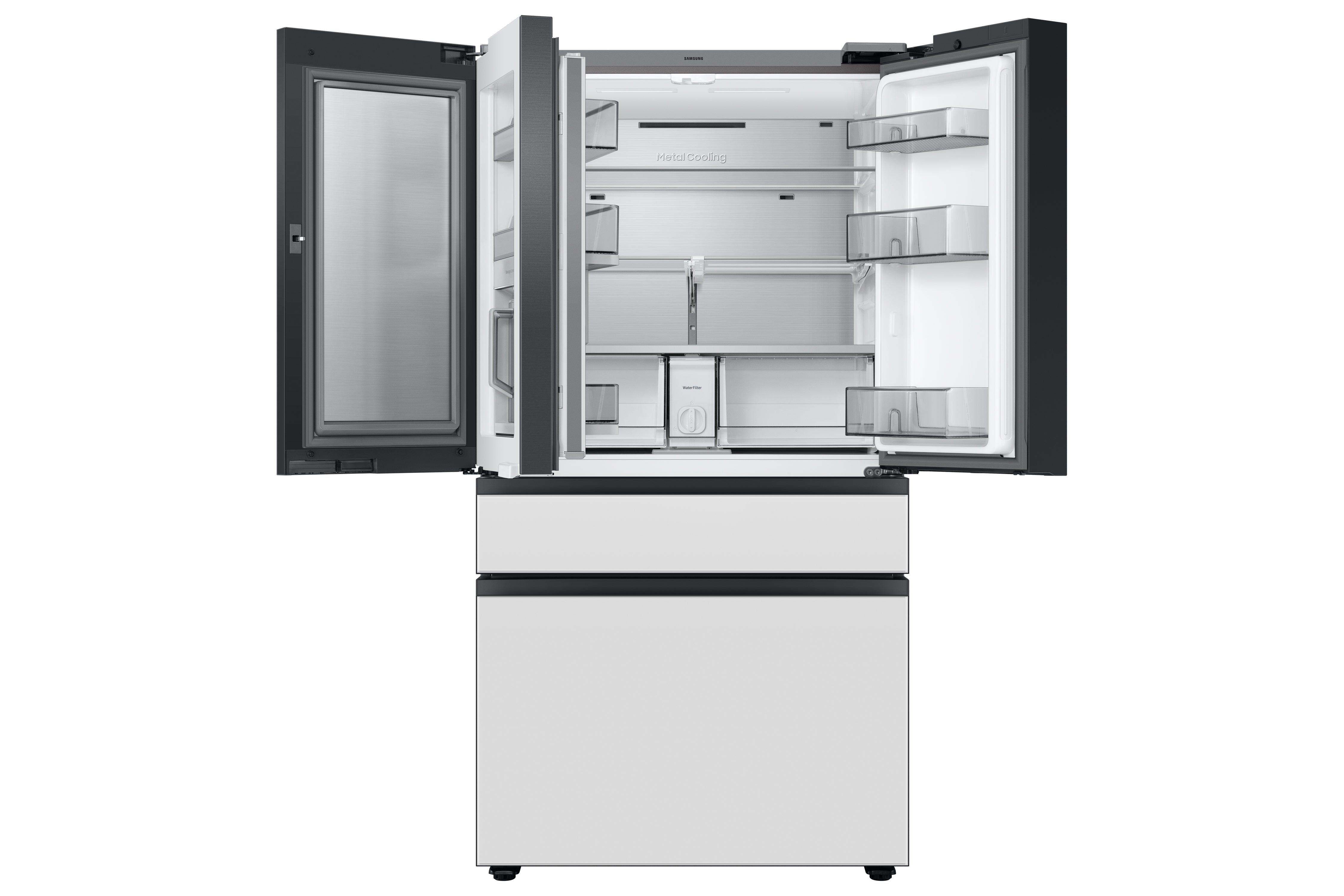 Samsung - Bespoke 35.75 Inch 28.6 cu. ft French Door Refrigerator in Panel Ready - RF29BB8900AWAC