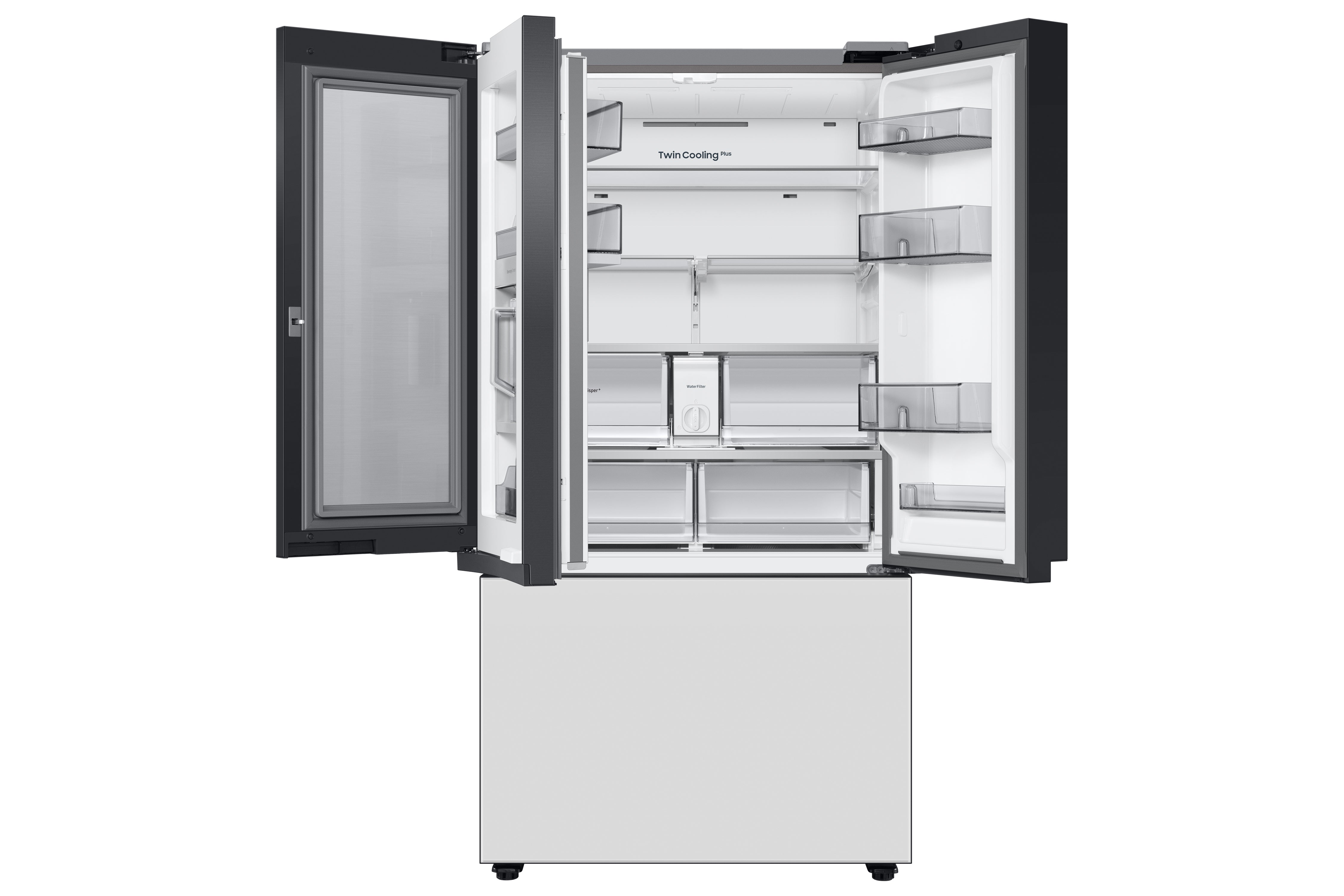 Samsung - Bespoke 35.8 Inch 30.1 cu. ft French Door Refrigerator in Panel Ready - RF30BB6600APAA