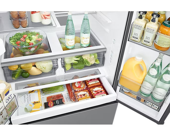 Samsung - 35.75 Inch 30.5 cu. ft French Door Refrigerator in Stainless - RF32CG5400SRAA