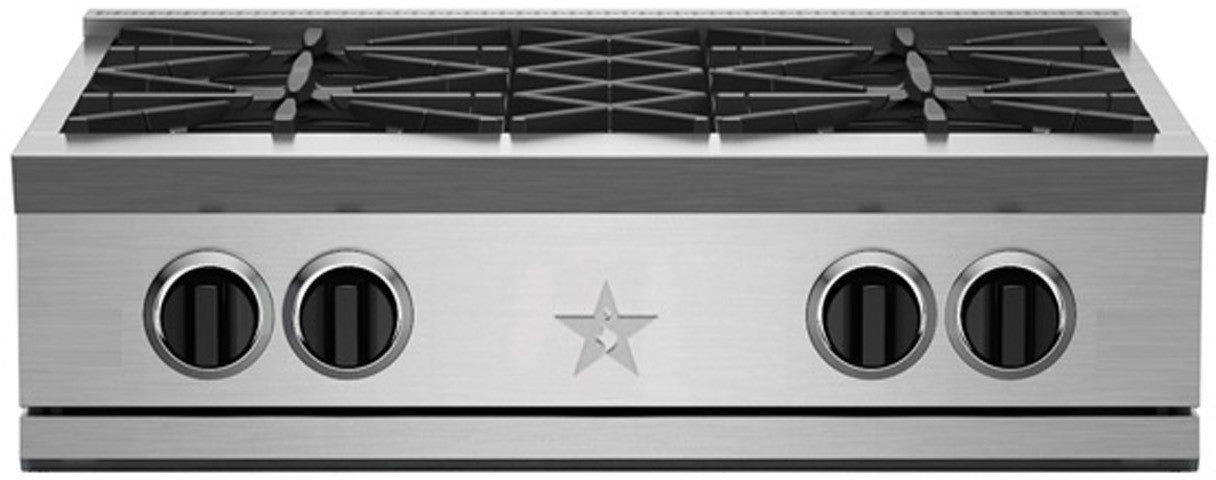 BlueStar - 29.875 inch wide Gas Cooktop in Stainless - RGTNB304BV2LPLT