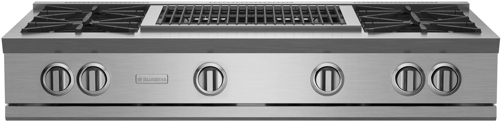 BlueStar - 47.875 inch wide Gas Cooktop in Stainless - RGTNB484CBV2PLT