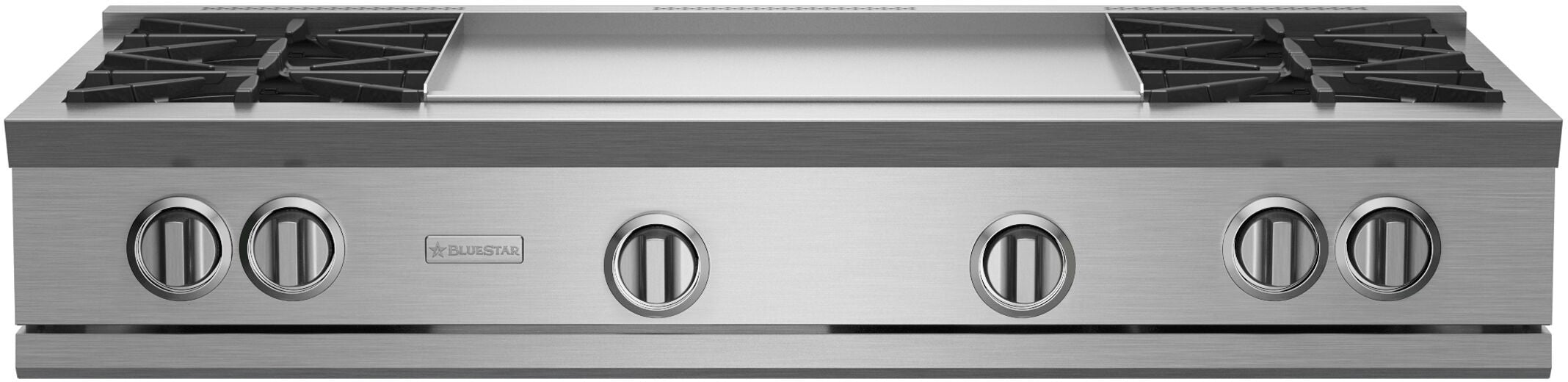 BlueStar - 47.875 inch wide Gas Cooktop in Stainless - RGTNB484GV2PLT
