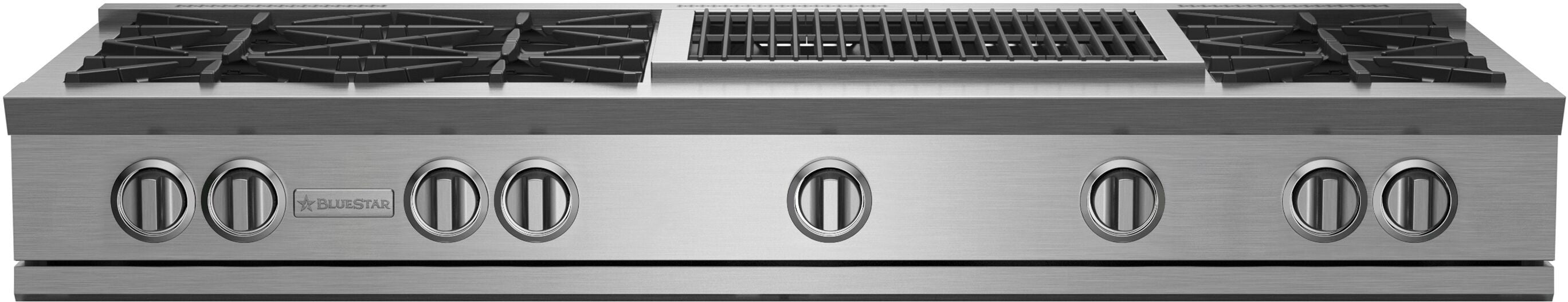 BlueStar - 59.875 inch wide Gas Cooktop in Stainless - RGTNB606CBV2LPLT