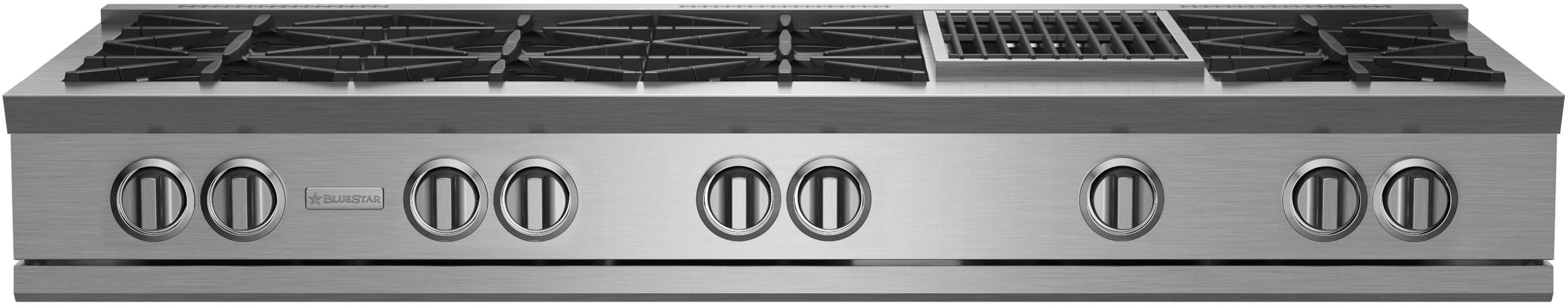 BlueStar - 59.875 inch wide Gas Cooktop in Stainless - RGTNB608CBV2PLT