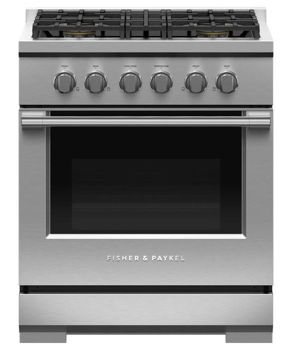 Fisher Paykel - 4.6 cu. ft Gas Range in Stainless - RGV3-304-L