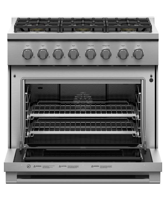 Fisher Paykel - 5.3 cu. ft Gas Range in Stainless - RGV3-366-L