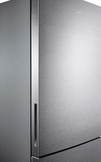 Samsung - 27.5 Inch 15 cu. ft Bottom Mount Refrigerator in Stainless - RL1505SBASR
