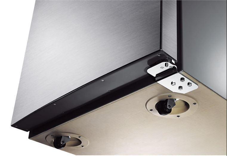 Samsung - 27.5 Inch 15 cu. ft Bottom Mount Refrigerator in Stainless - RL1505SBASR