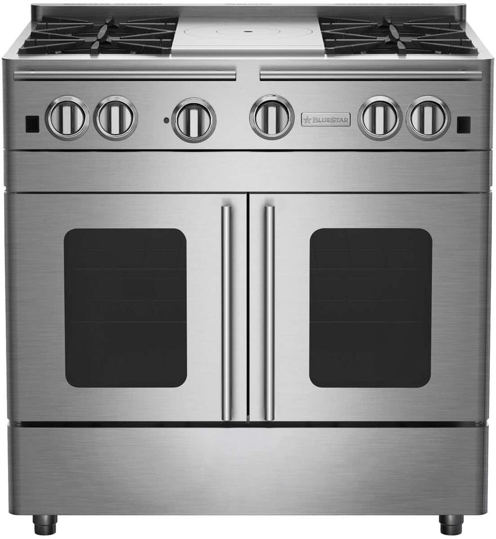 BlueStar - 5.1 cu. ft Gas Range in Stainless - RNB364FTPMV2