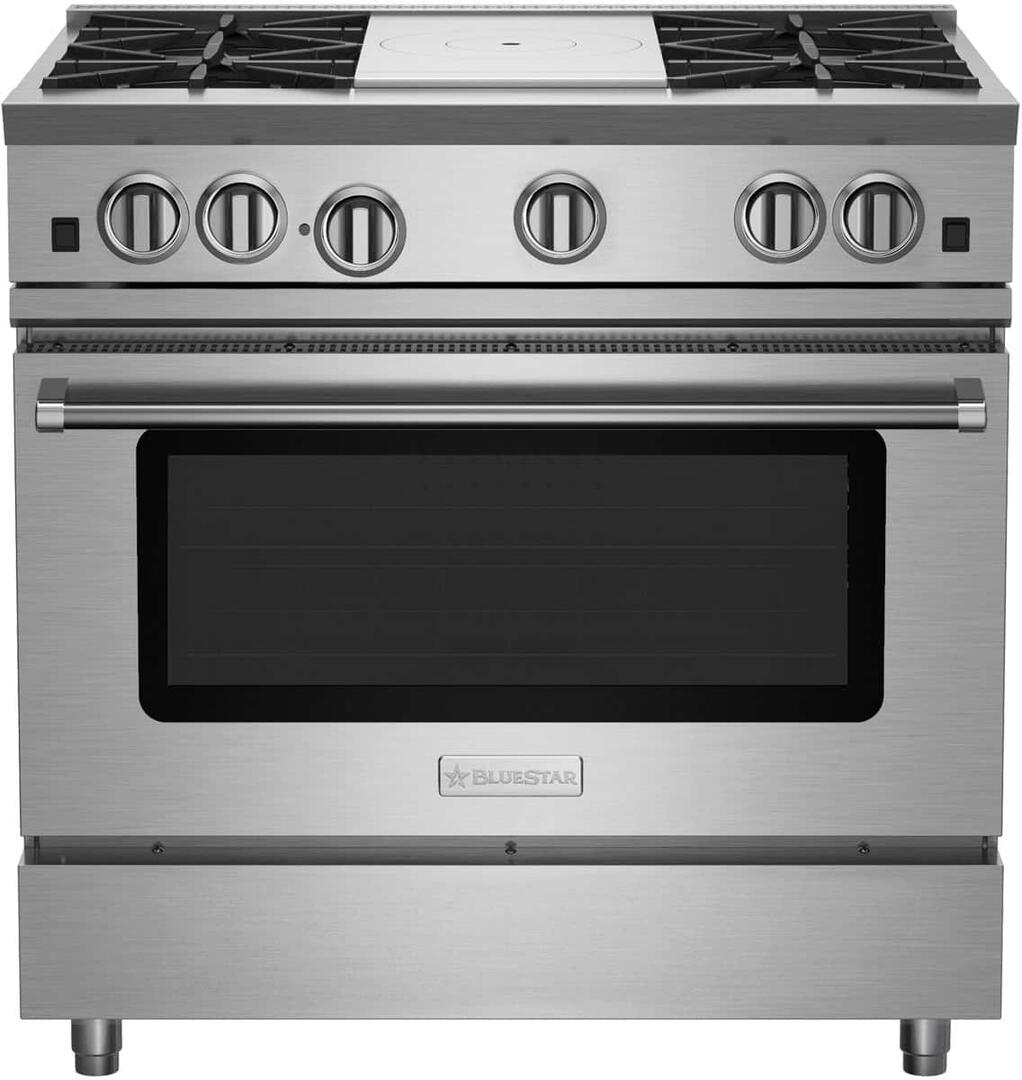 BlueStar - 5.04 cu. ft Gas Range in Stainless - RNB364FTV2